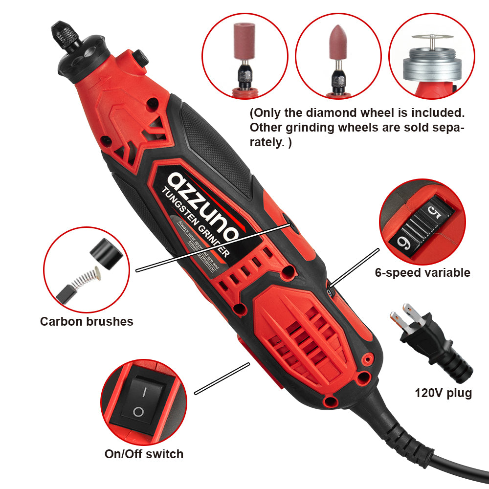 Azzuno Tungsten Electrode Sharpener Grinder