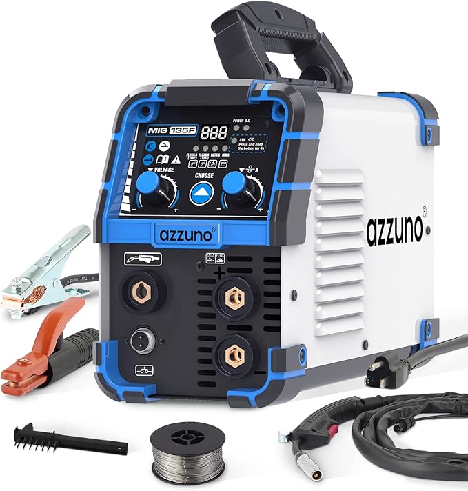 AZZUNO 135Amp 110V 3in1 Synergic Control MIG Welder pic1