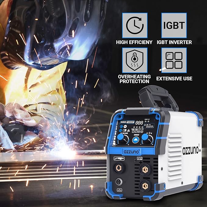 AZZUNO 135Amp 110V 3in1 Synergic Control MIG Welder pic3