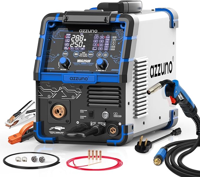 Azzuno Aluminum 250A 6in1 110V/220V MIG Welder pic1