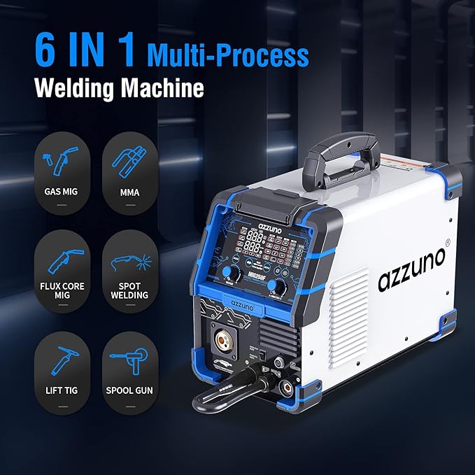 Azzuno Aluminum 250A 6in1 110V/220V MIG Welder pic2