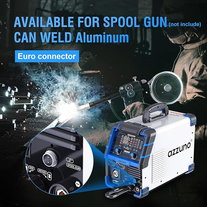 Azzuno Aluminum 250A 6in1 110V/220V MIG Welder pic4
