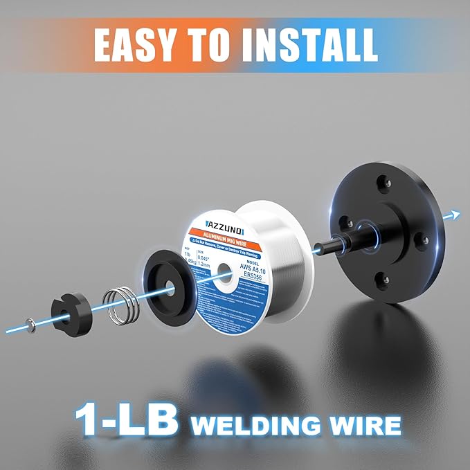 Azzuno Magnesium Aluminum Mig Welding Wire ER5356 0.045 1-LB pic4