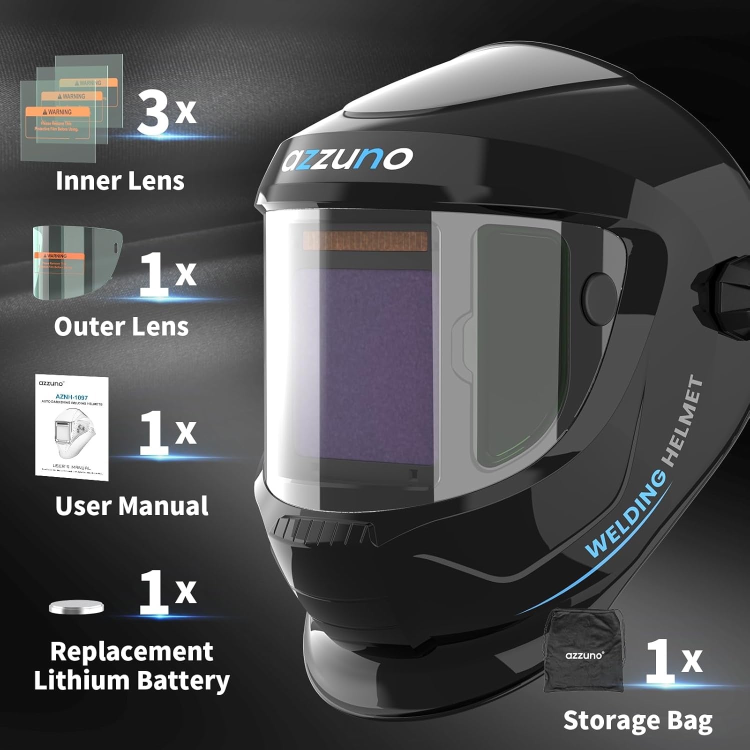 Azzuno Auto Darkening Welding Helmet