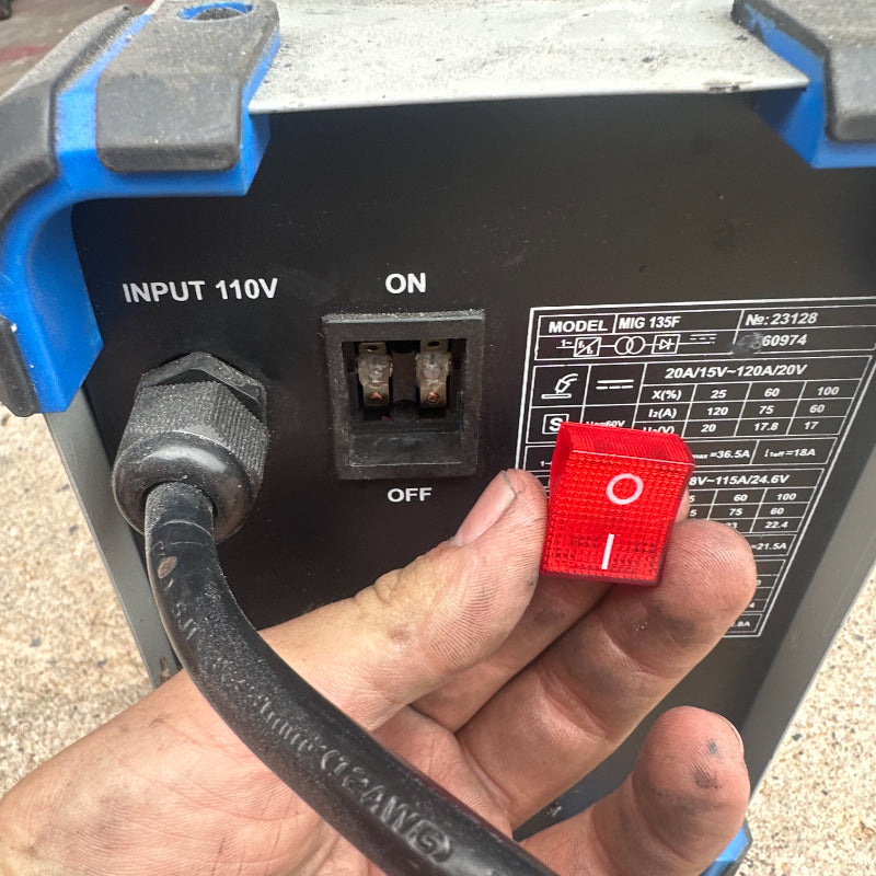 AZZUNO MIG-135F Welder Power Switch Replacement