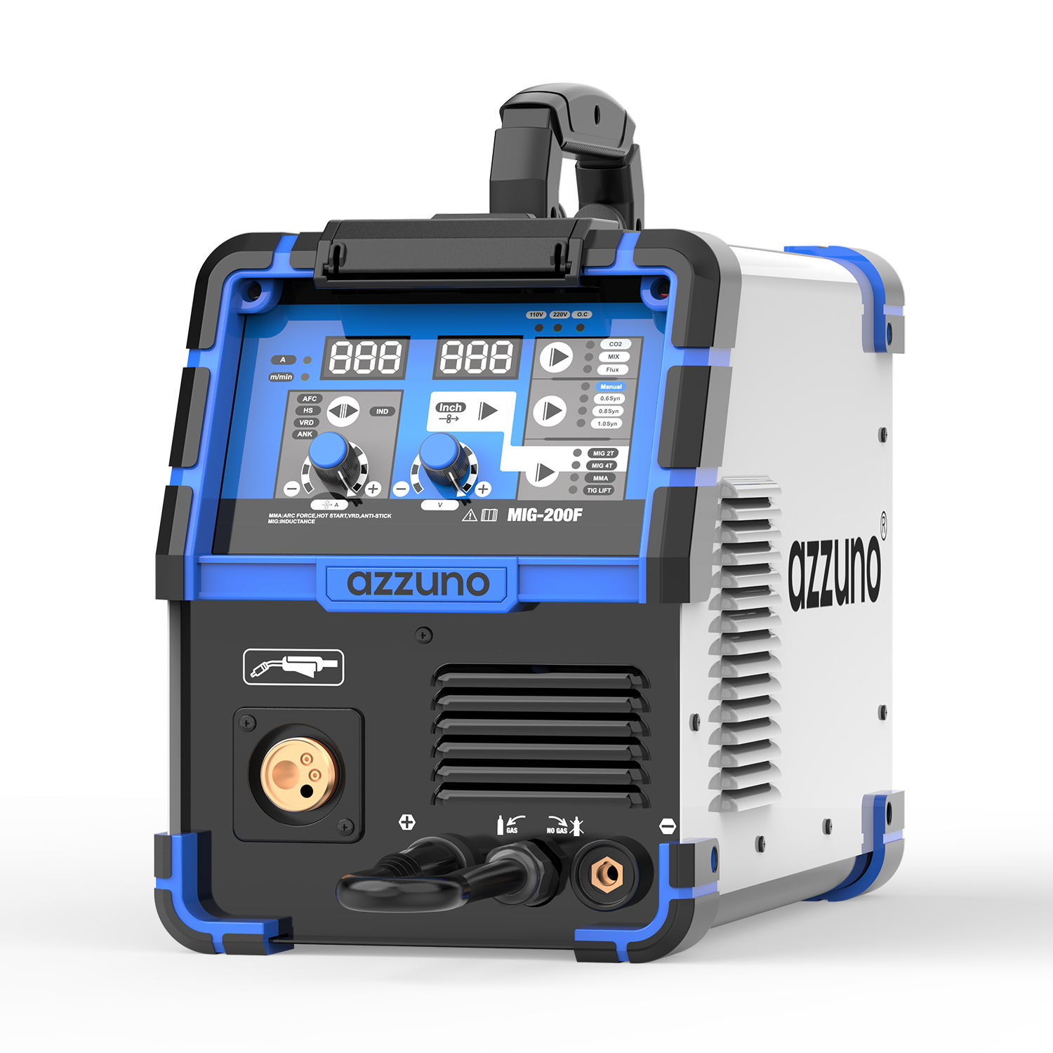 Azzuno 200A 110V/220V Dual Voltage 4 in 1 MIG Welder