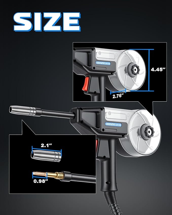 spool gun for MIG welder with 10ft cable and wire spool holder
