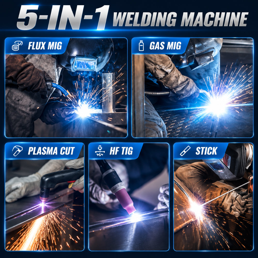 Azzuno 160A All-in-One Pulse MIG Welder and Cutter Combo