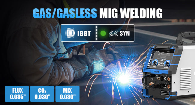 AZZUNO multiprocess welder- multi function welding machine