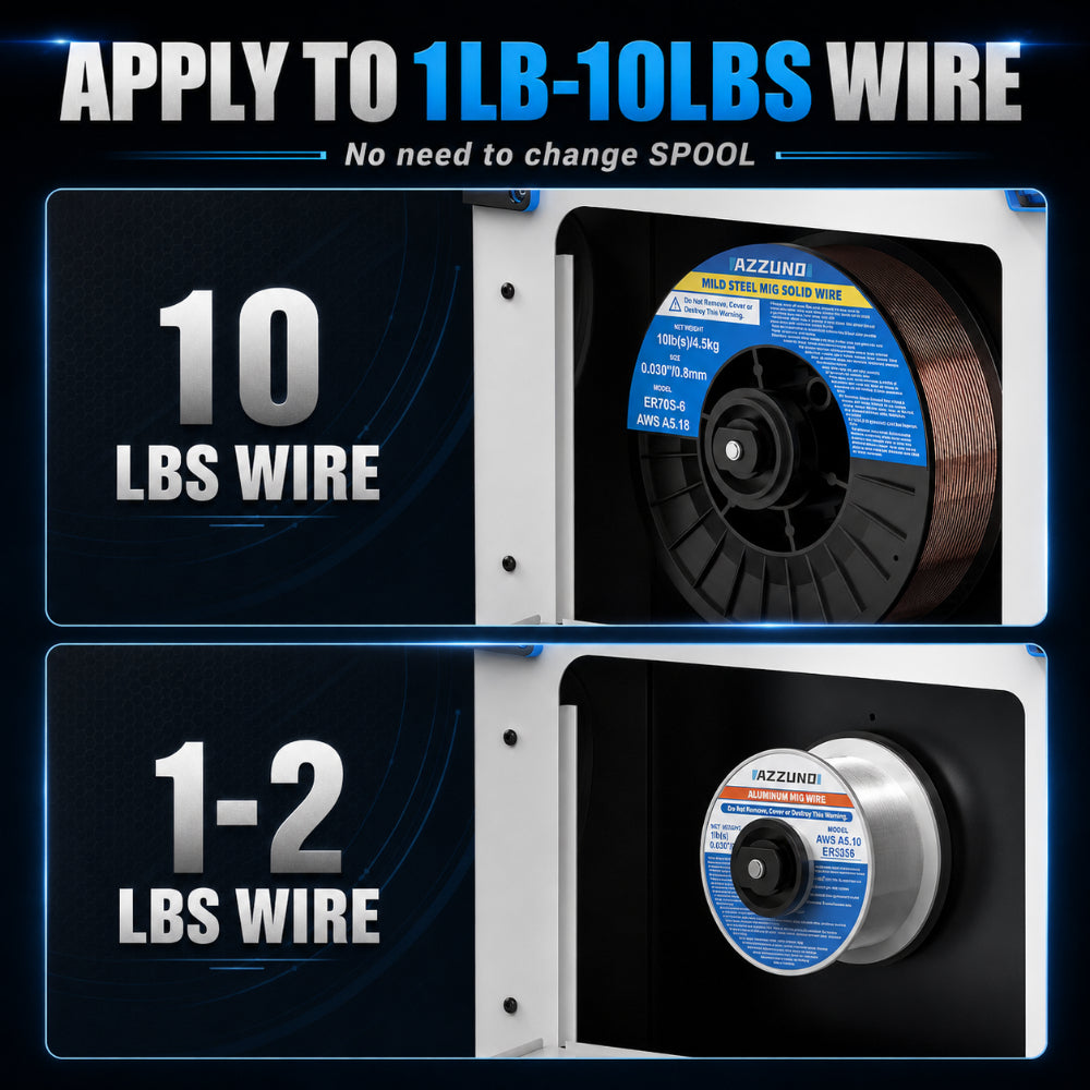 AZZUNO MIG-175F-PRO 175A 6-in-1 Multi-Process Pulse MIG Welder