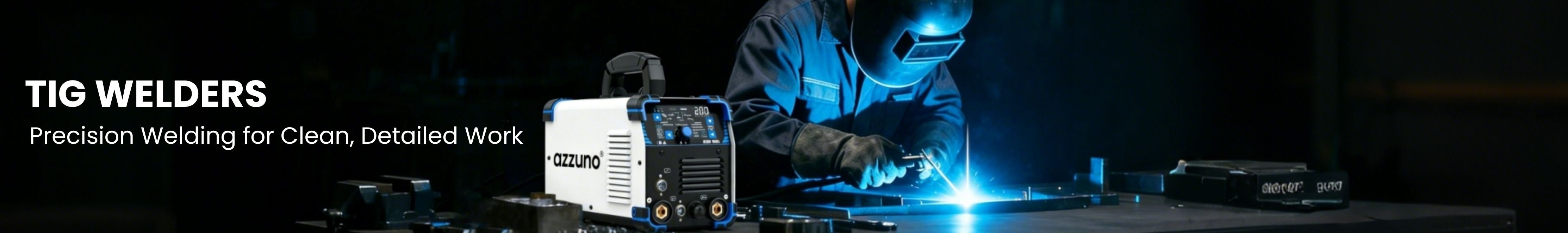 Person welding with Tig Welders equipment