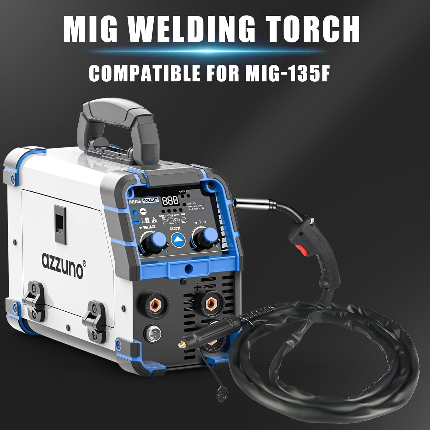 AZZUNO 14AK MIG Welding Gun 10ft Cable for MIG-135F Welder