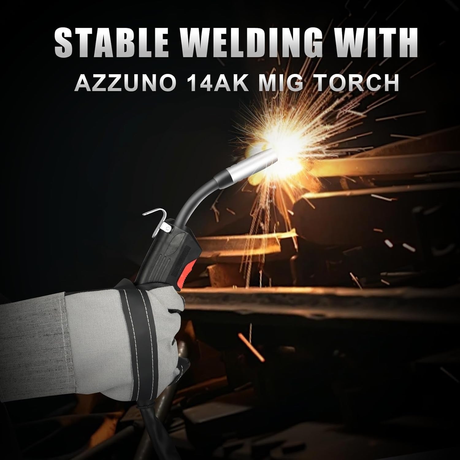 AZZUNO 14AK MIG Welding Gun 10ft Cable for MIG-135F Welder