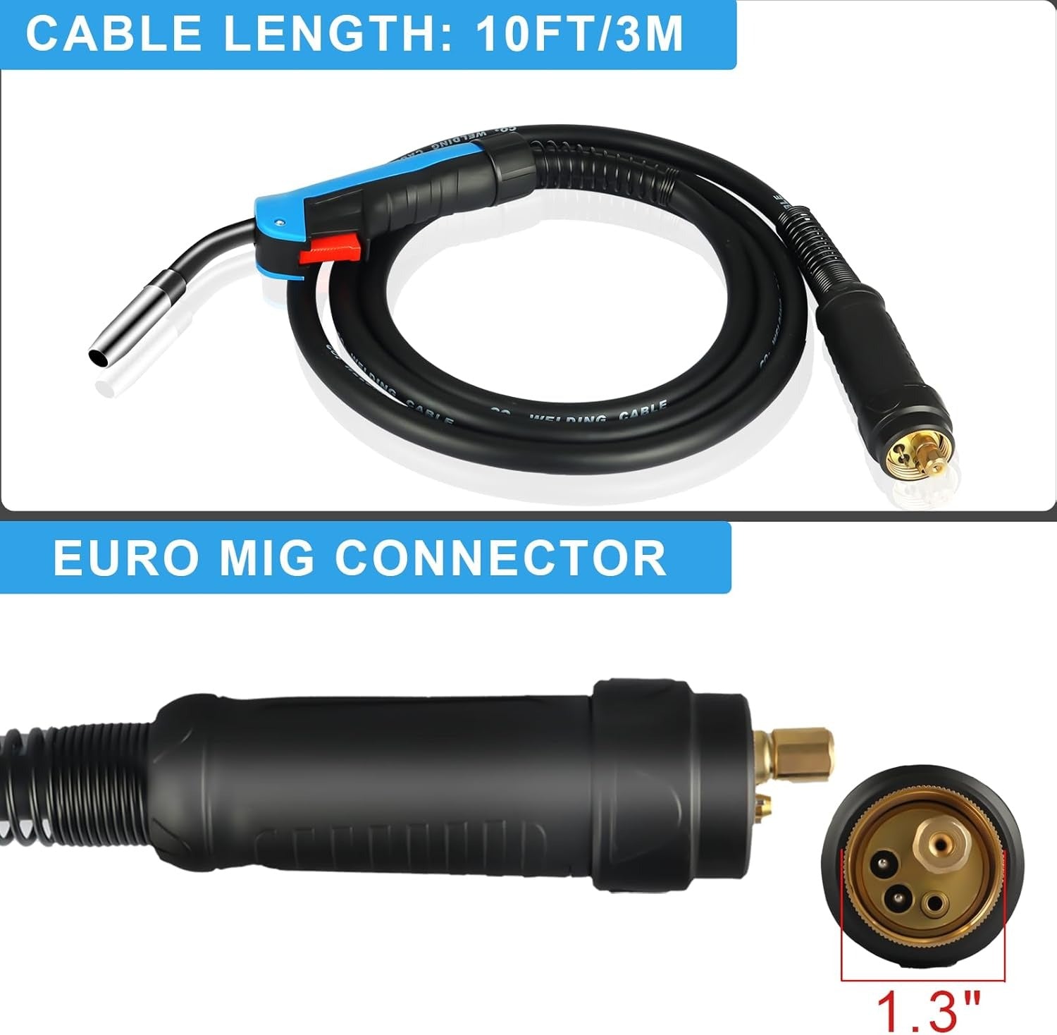 F.A.L スコーピオン　タイピン AZZUNO 15AK MIG Welding Gun 10ft Cable Euro Connector