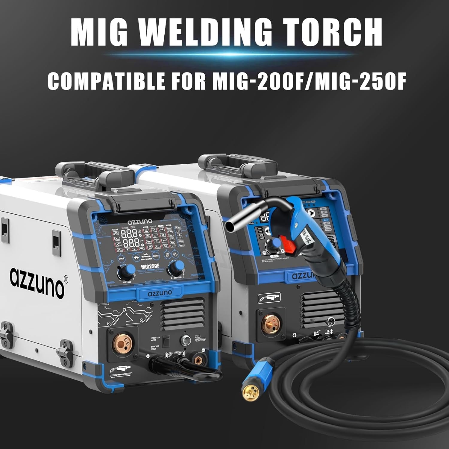 AZZUNO 15AK MIG Welding Gun 10ft Cable Euro Connector