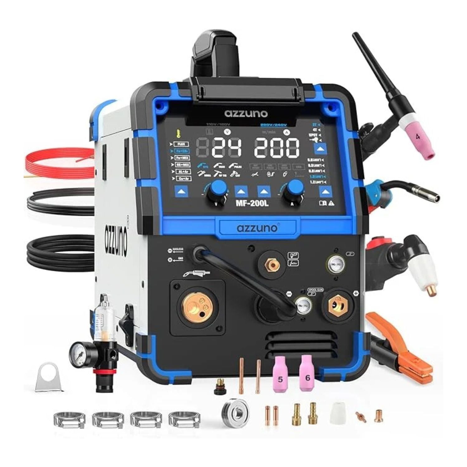 Azzuno MIG 200 All-in-One Pulse MIG Welder and Cutter Combo