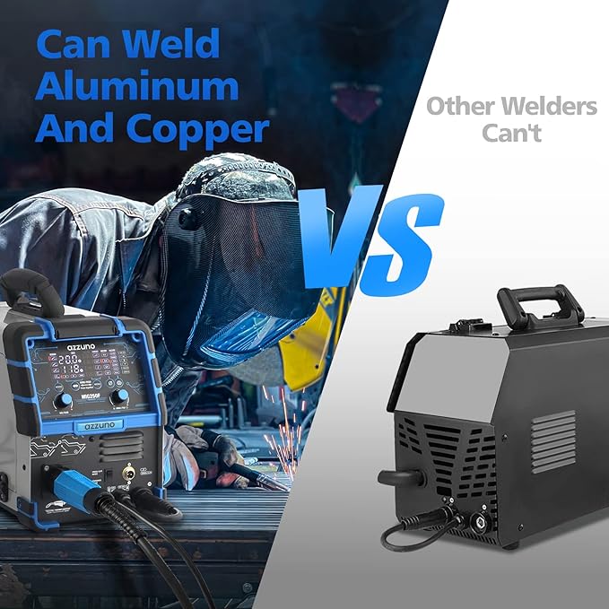 Azzuno Aluminum 250A 6in1 110V/220V MIG Welder pic5