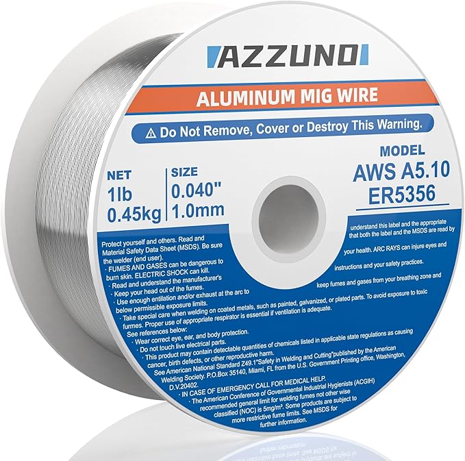 Azzuno Magnesium Aluminum Mig Welding Wire ER5356 0.040 1-LB pic1