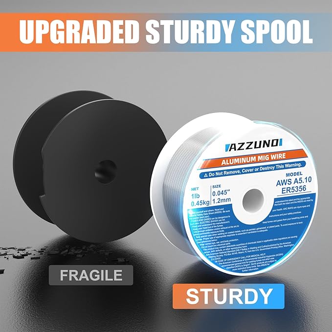 Azzuno Magnesium Aluminum Mig Welding Wire ER5356 0.045 1-LB pic5