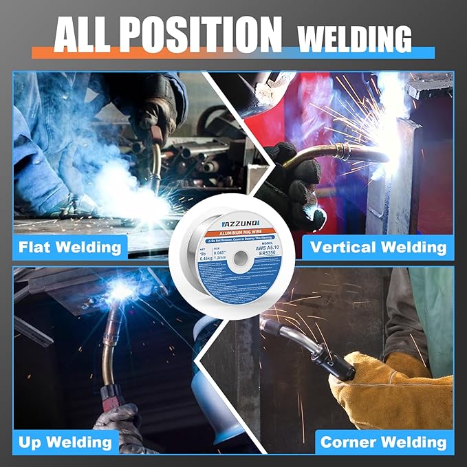 Azzuno Magnesium Aluminum Mig Welding Wire ER5356 0.045 1-LB pic7