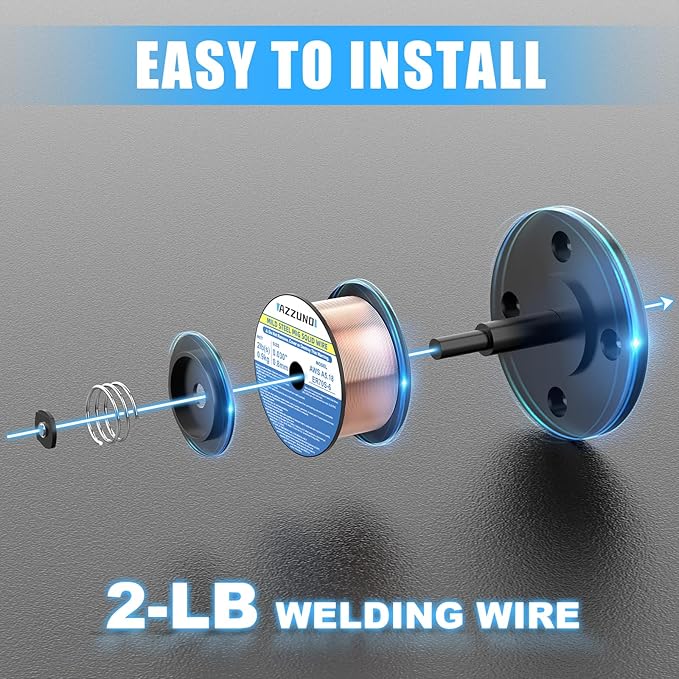 Azzuno Mig Solid ER70S-6 Mild Steel Gas 0.030 2-LB Mig Welding Wire pic5