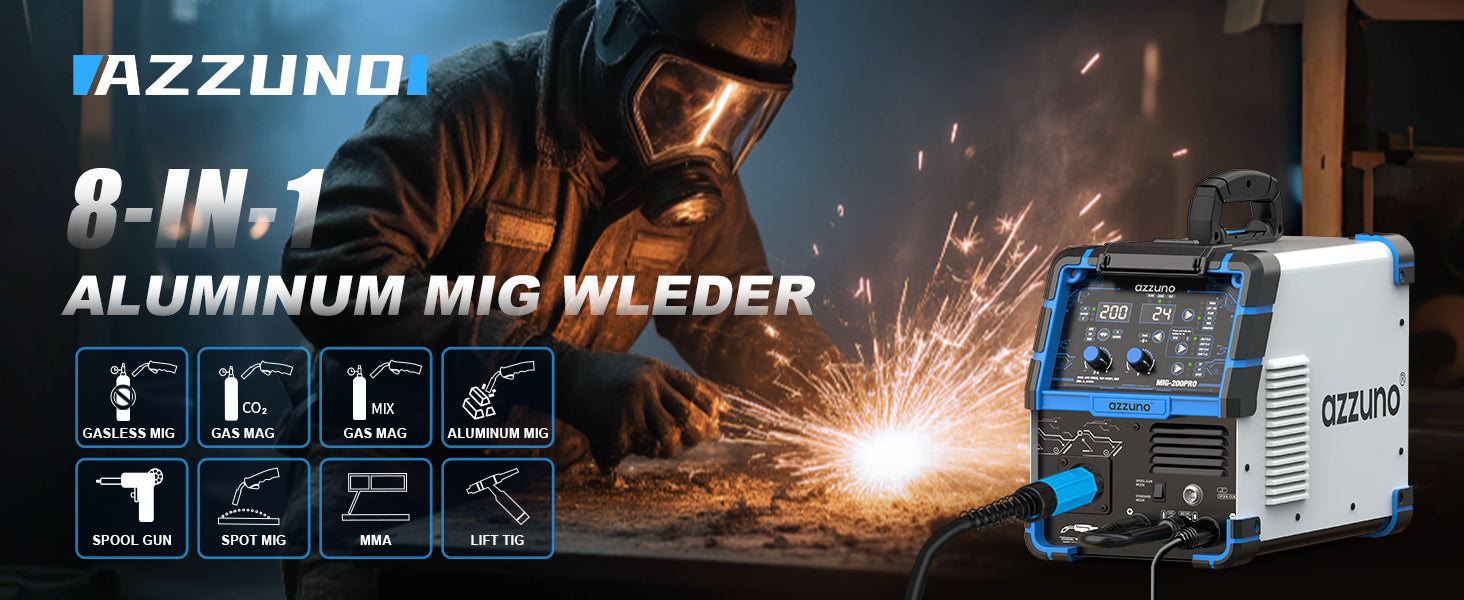 Azzuno_200A_110V_220V_8_in_1_MIG_Multiprocess_Welder_description_pic1