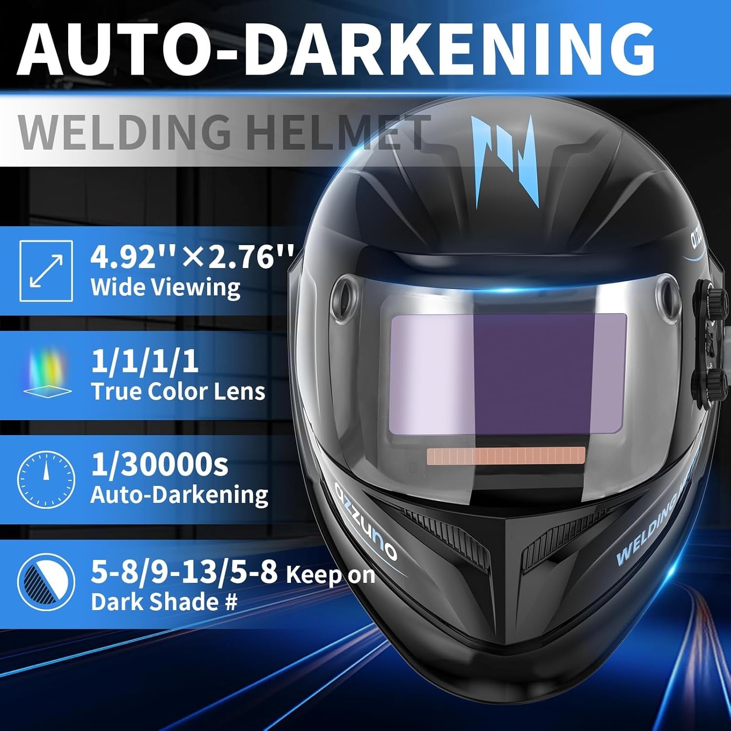 Azzuno Auto Darkening Welding Helmet