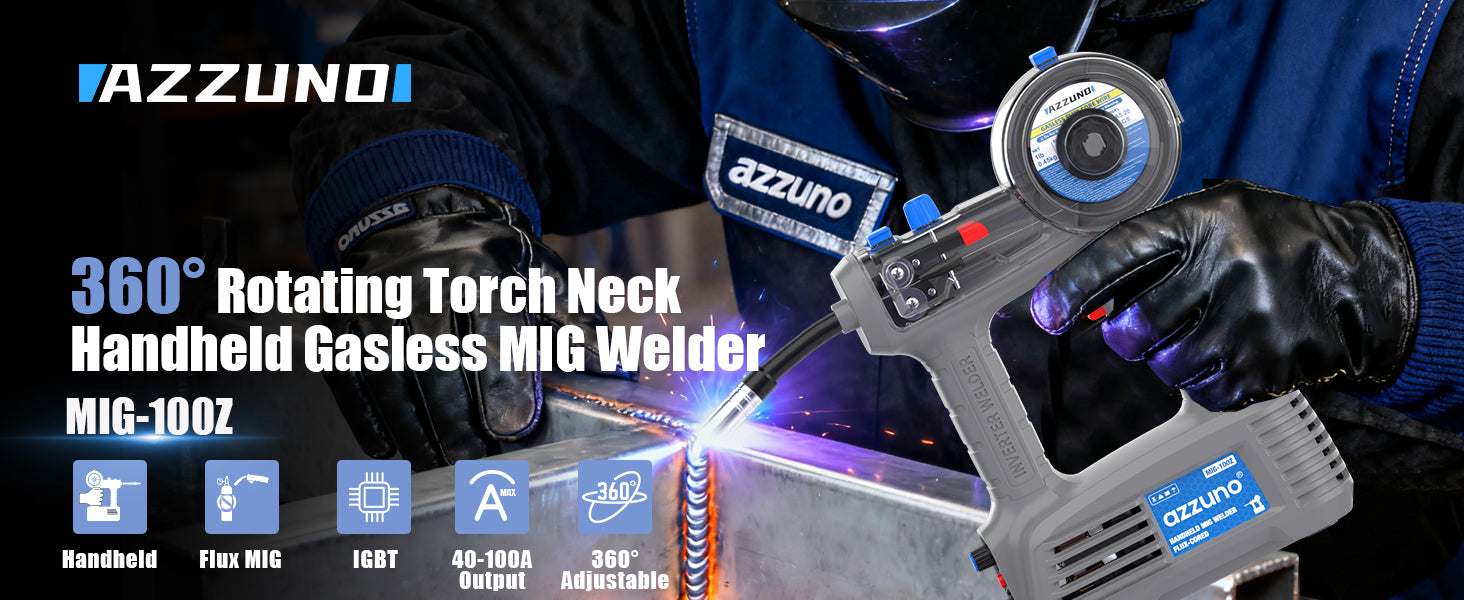 Azzuno_Handheld_MIG_Welder_100A_110V_Flux_Core_Stick_Welder_Description_pic1