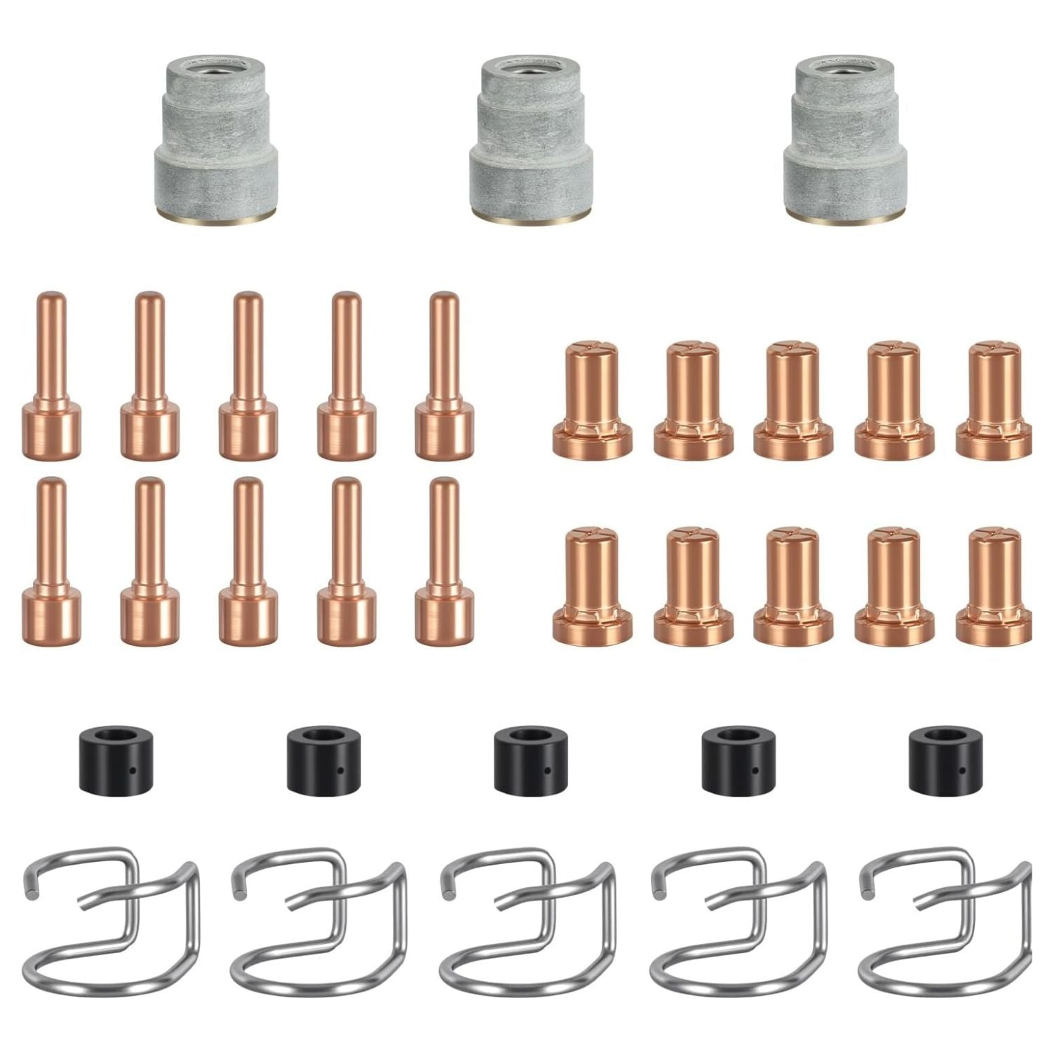 AZZUNO plasma cutter consumables kit electrodes nozzles shield cups