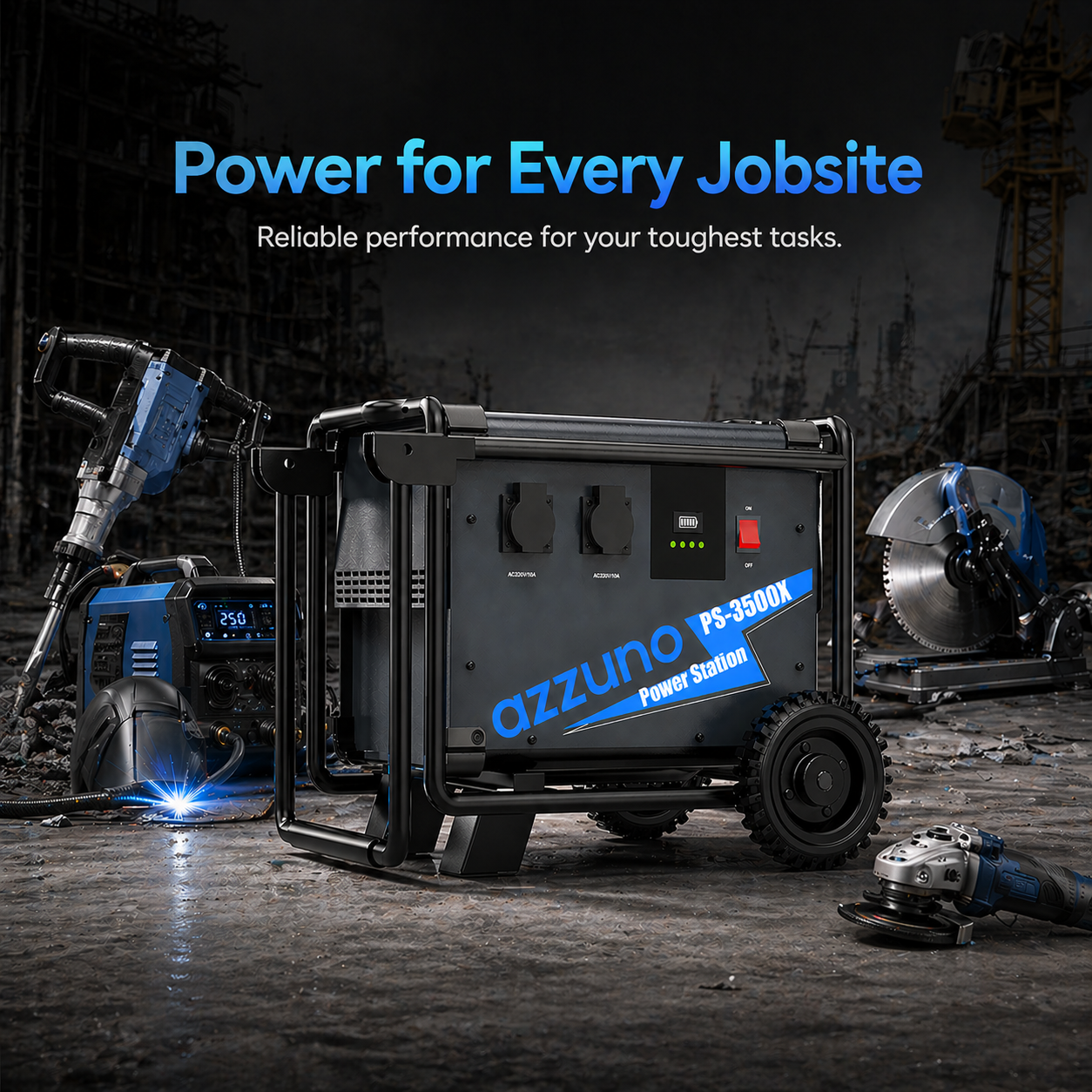 Azzuno Industrial Portable Power Station  for every jobsite