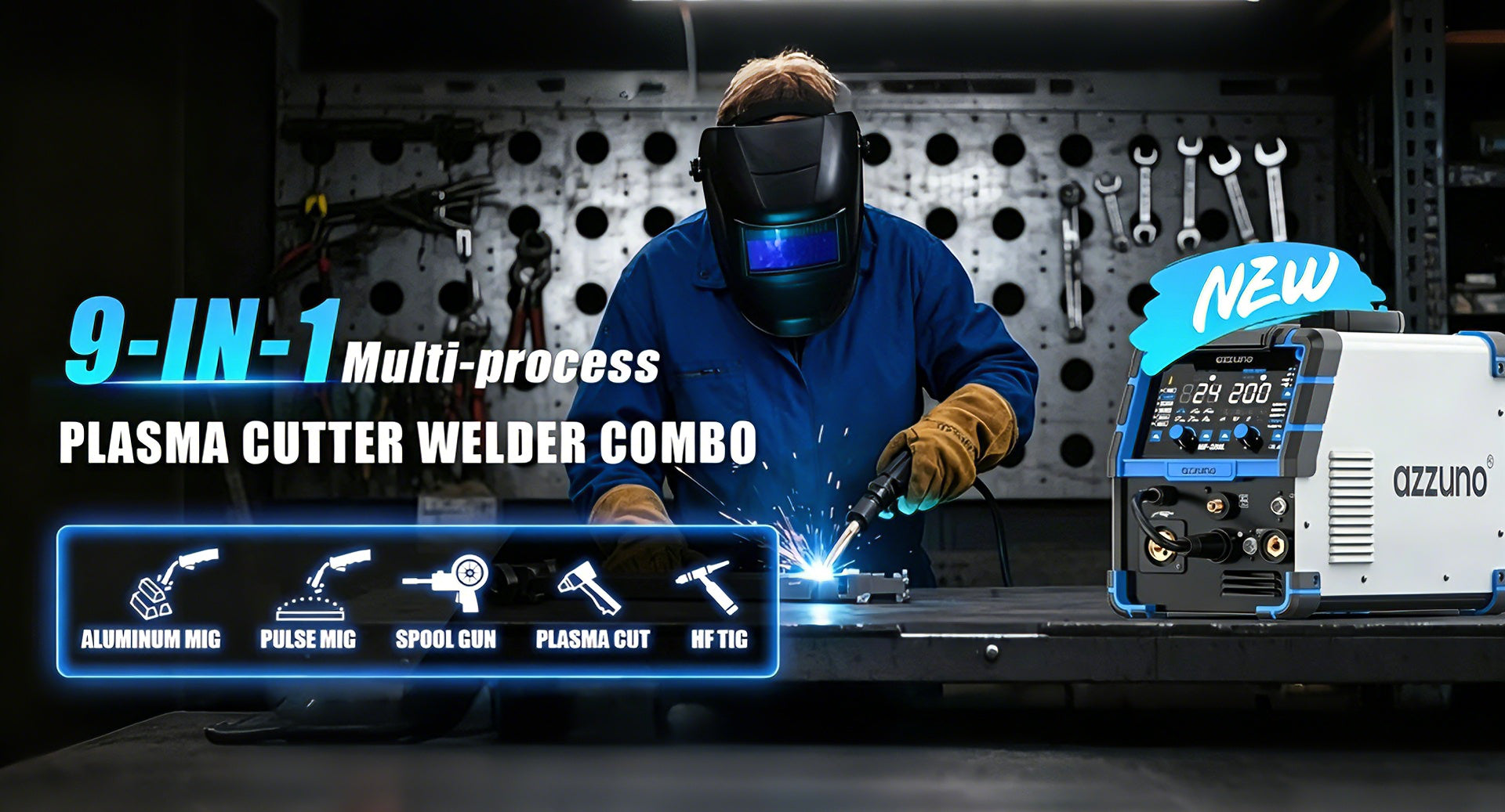 MIG 200 All-in-One Pulse MIG Welder and Cutter Combo
