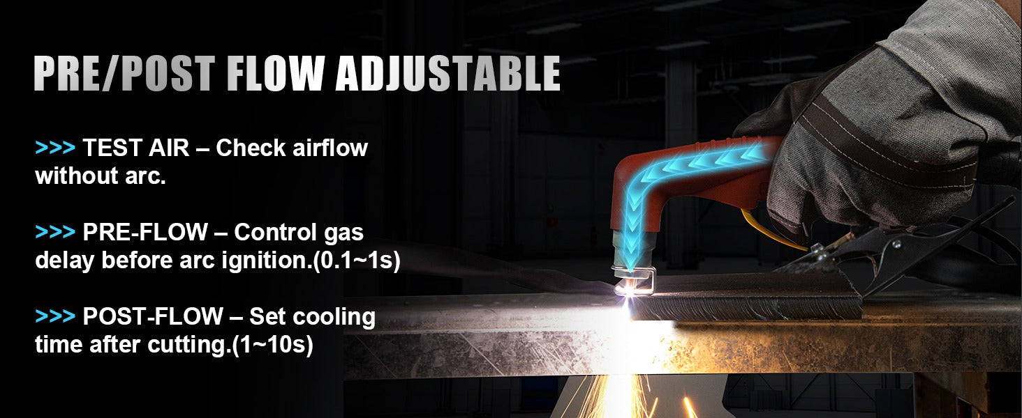 AZZUNO plasma cutter 65A dual voltage cutting machine for metal workshop