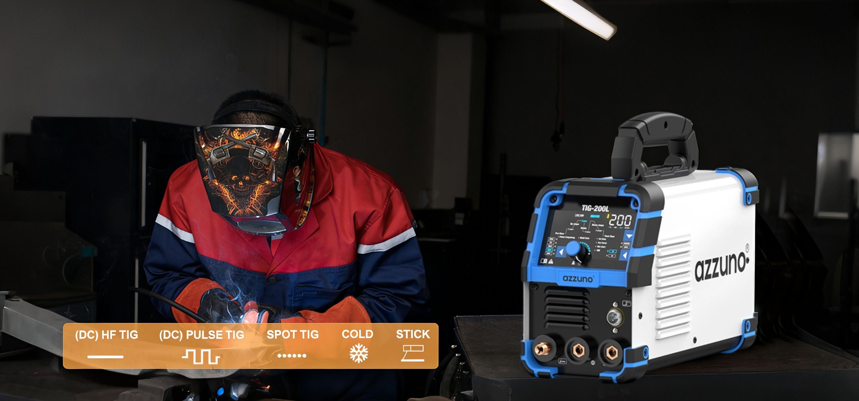 DC TIG welder for professional welding-AZZUNO tig welder