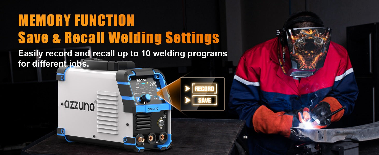 DC TIG welder for professional welding-AZZUNO tig welder