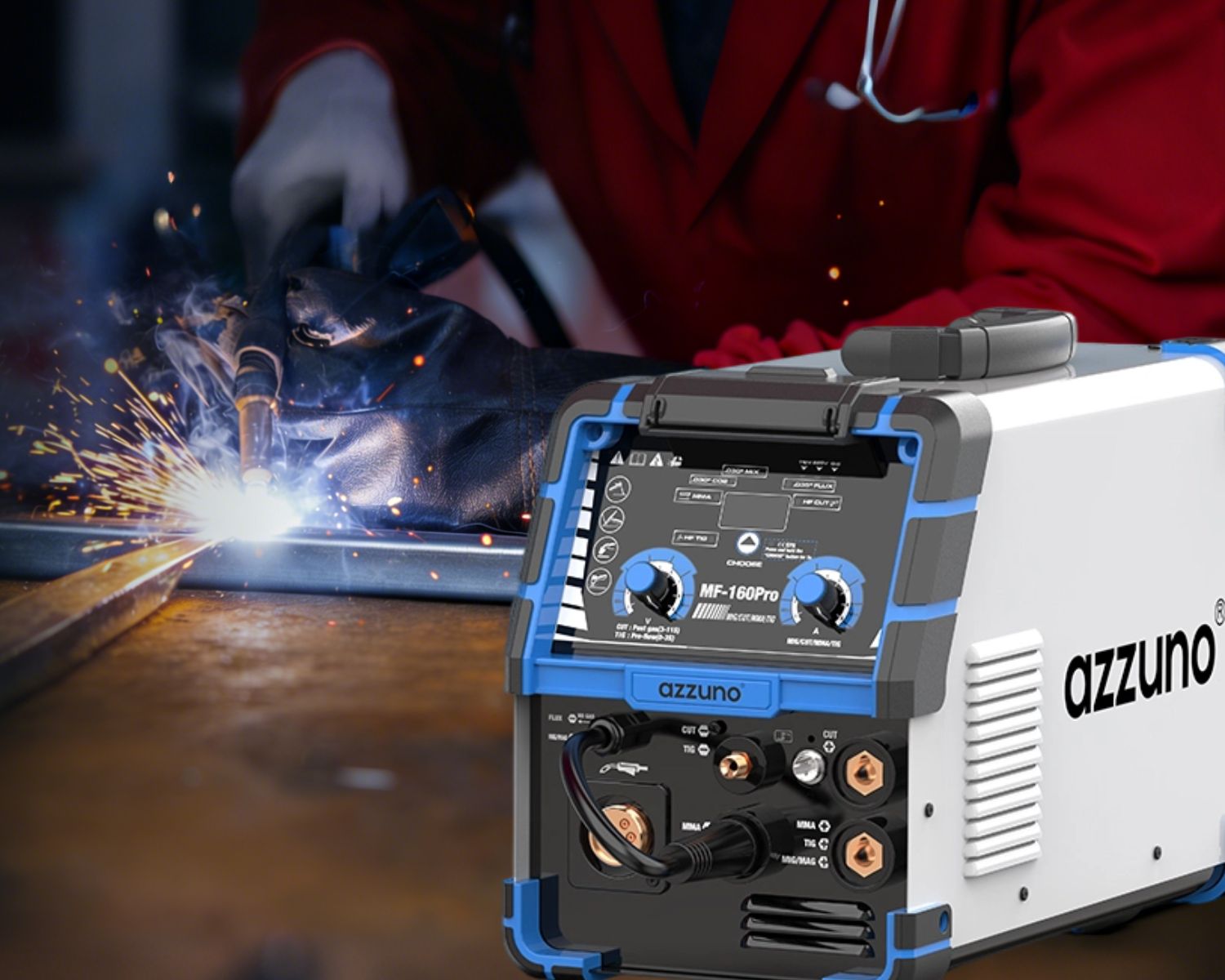 multiprocess welder-AZZUNO MF-160 PRO all in one welder